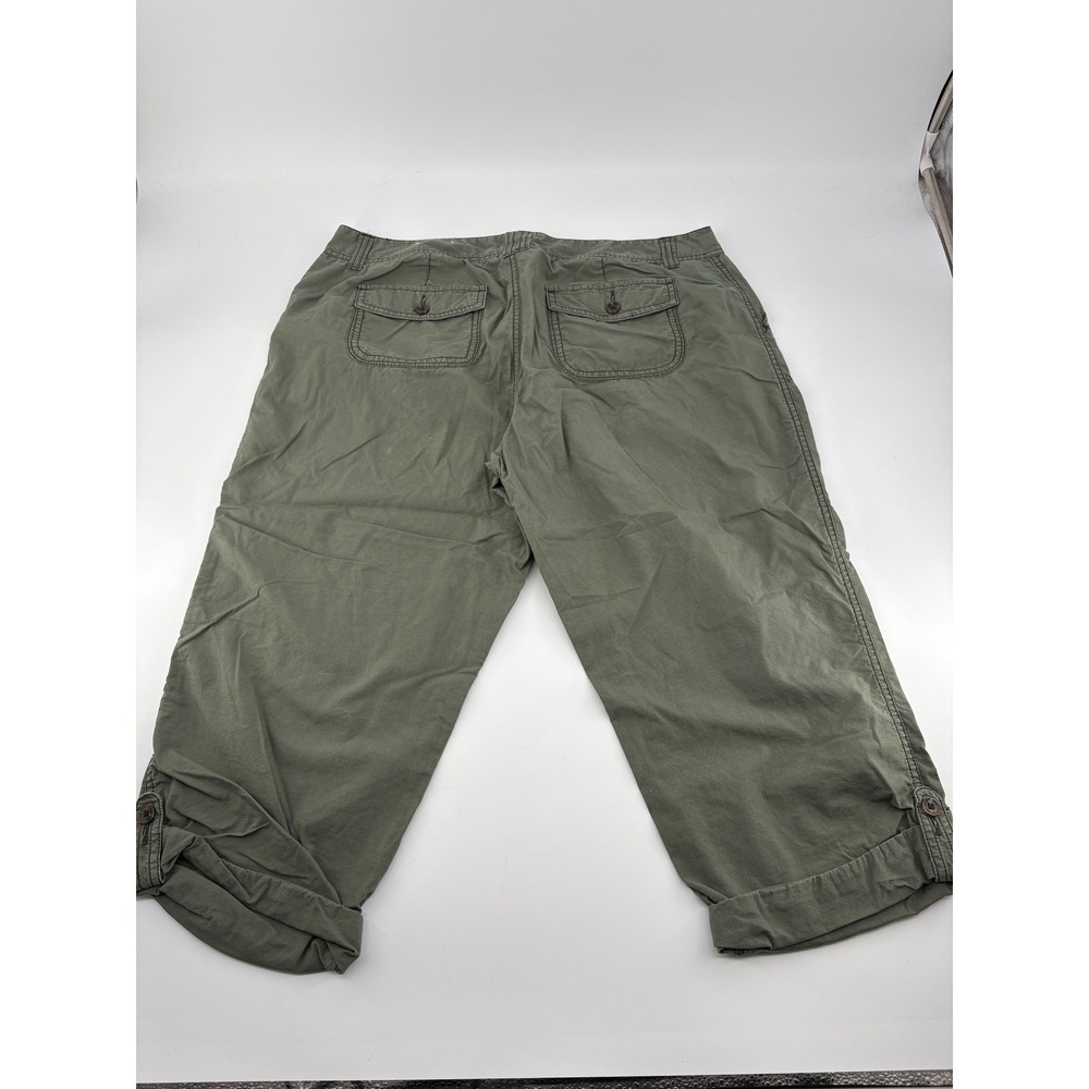 Lot of 2 Sonoma Life + Style Cargo Capri Pants Women Size 16 Khaki Tan Camping - Picture 2 of 15
